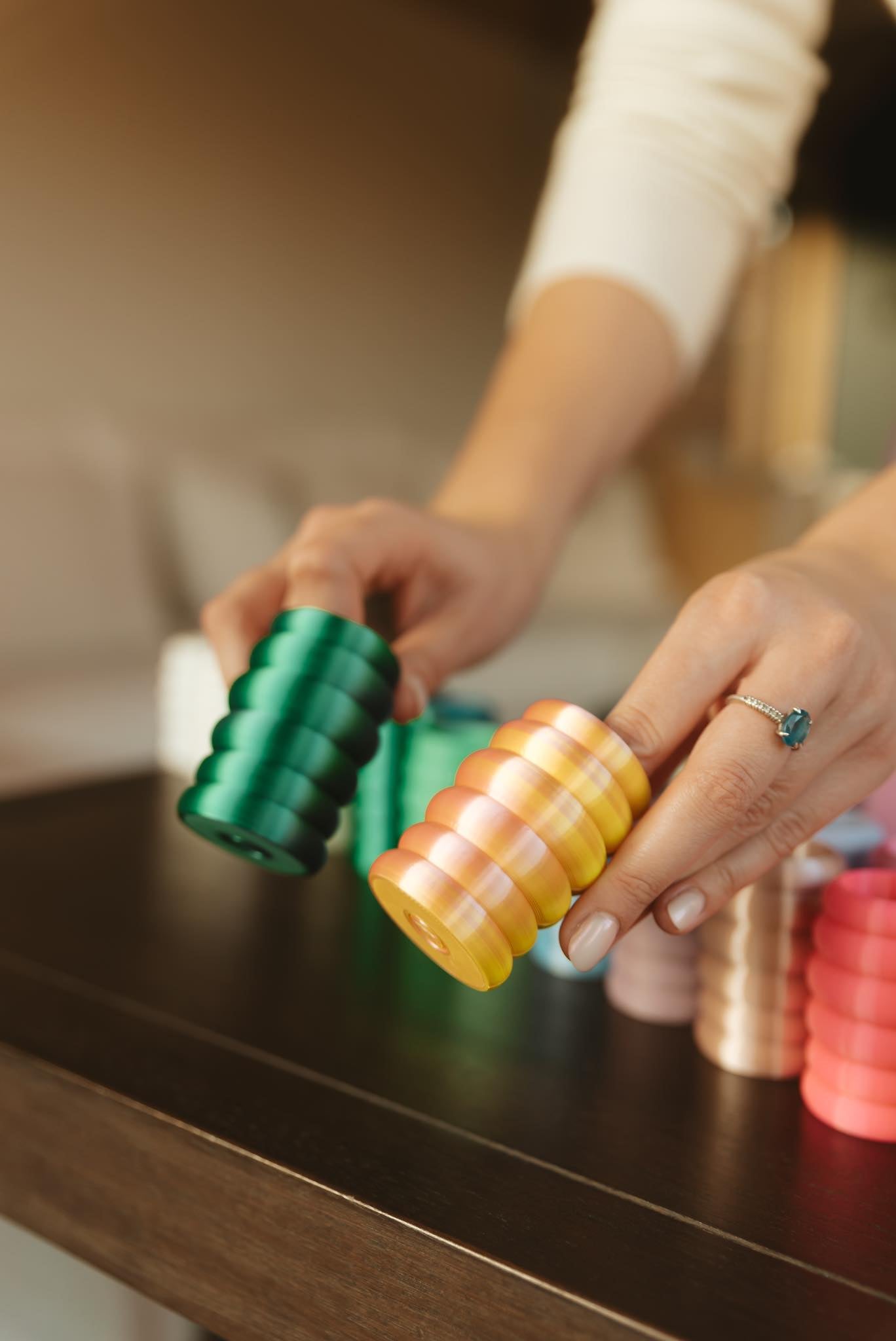 Candle holder Bubble-Triangle XS