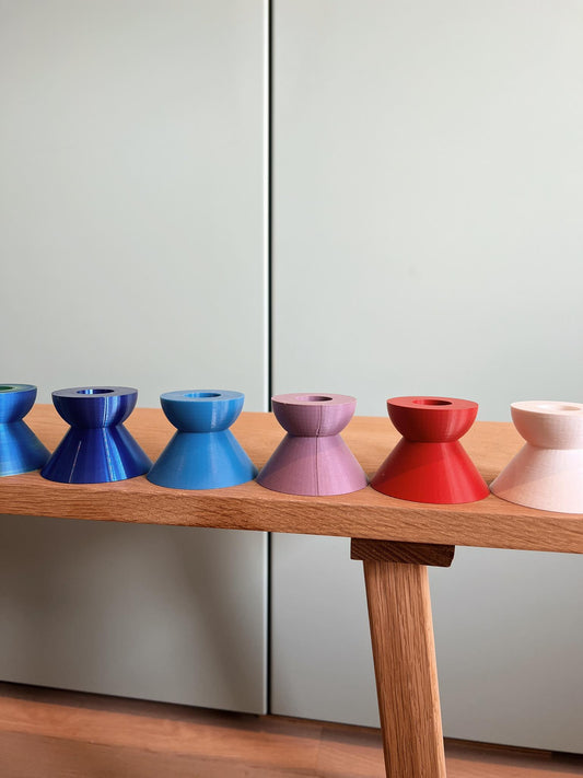 Candle holder Triangle-Bubble XS