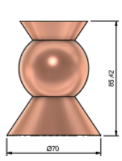 Candle holder S Triangles