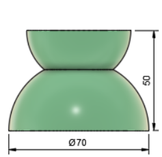Candle holder Bubble-Triangle XS