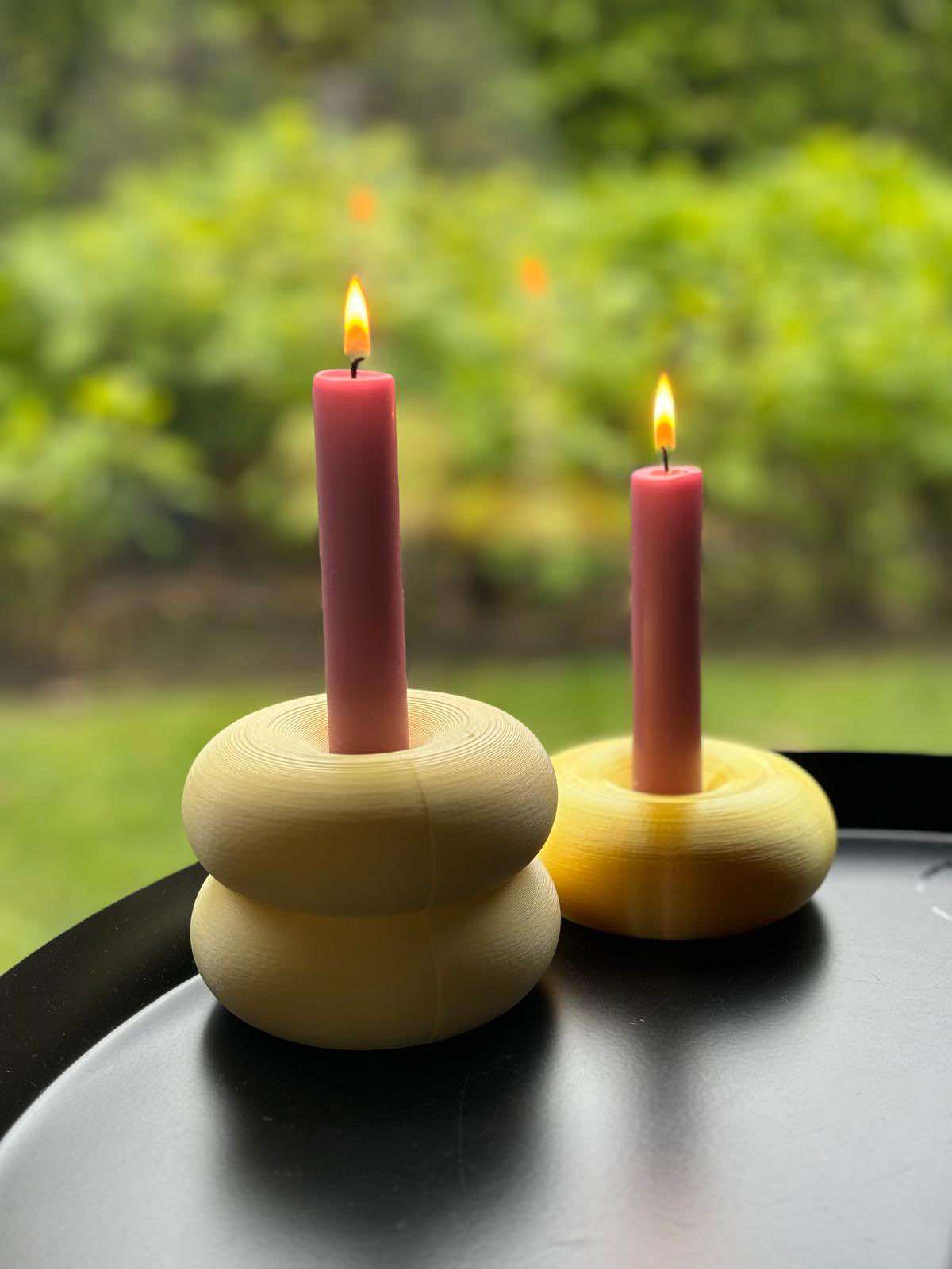 Big donut double - candle holder - fast delivery