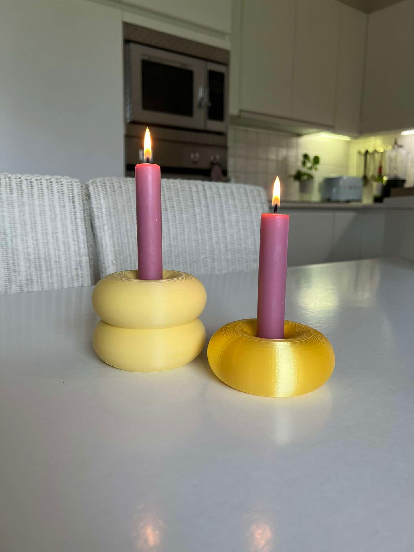 Big donut double - candle holder