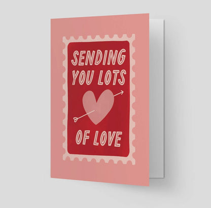 Sending you lots of love card